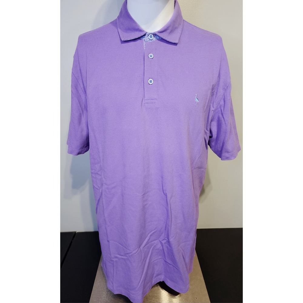 Tailorbyrd Collection Men's Size XL Polo Shirt Short Sleeve Purple‎